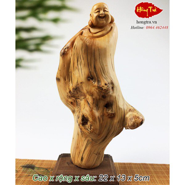 Tượng phật Di Lặc gỗ nhai bách TGPDL31